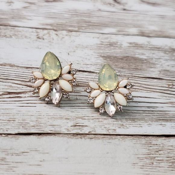 Vintage Jewelry - Vintage Earrings For Pierced Ears - Pretty with Gems